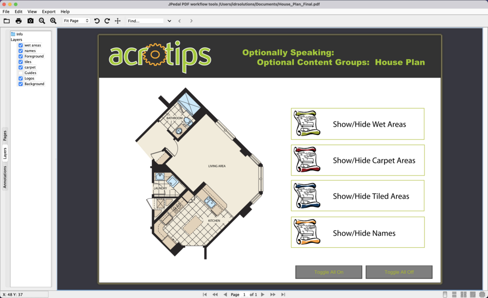 Dynamic support for layers